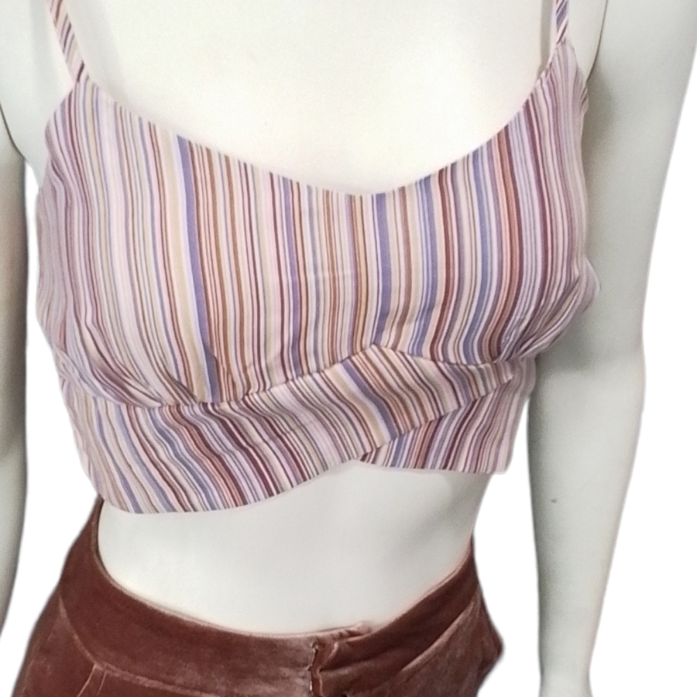 NEW Crop Stripes Top